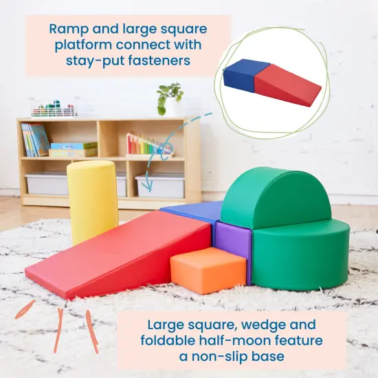 Crawl and Climb Playtime, Toddler Soft Foam Activity Playset, 6-Piece Assorted {5}