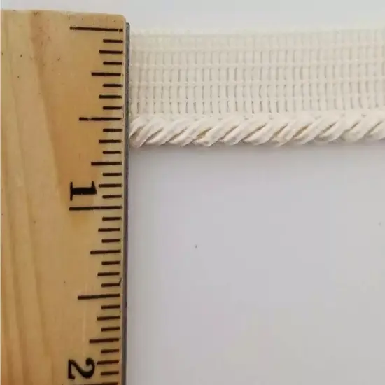 Twist Cord with Lip Piping Trimming - 8 Yards- Many Colors Available! Oyster {2}