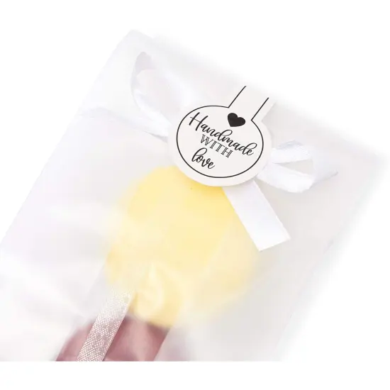 Clear Plastic Treat Bags with Stickers for Baked Goods (3.35 x 8.9 In, 150 Pack) {4}