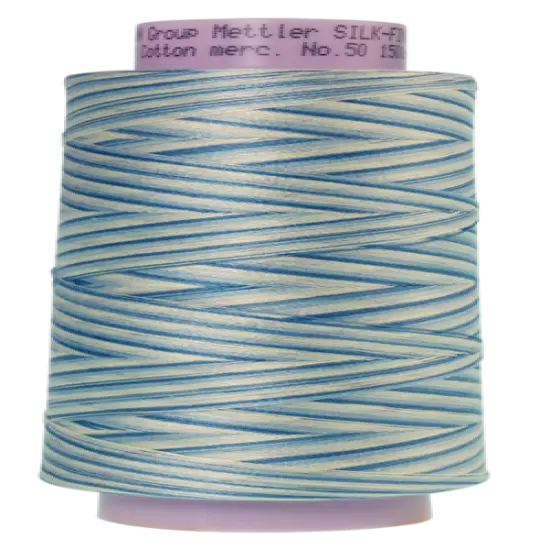 Tranquil Blue (9090-9810) | Silk-Finish Cotton Multi 50wt (1372M / 1500Y) | Mettler Thread {1}