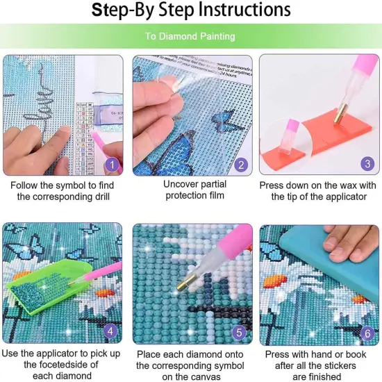 Fantasy Flower Pattern 5D Diamond Painting Kits- DIY Full Drill Mandala Diamond Art Kits for Adults {4}