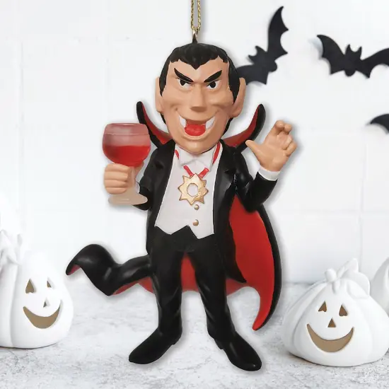 Dracula Vampire Christmas Ornament, Resin Halloween Decoration {1}
