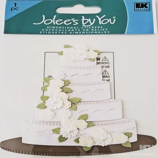 Jolee's Boutique Wedding Cake Dimensional Stickers {1}