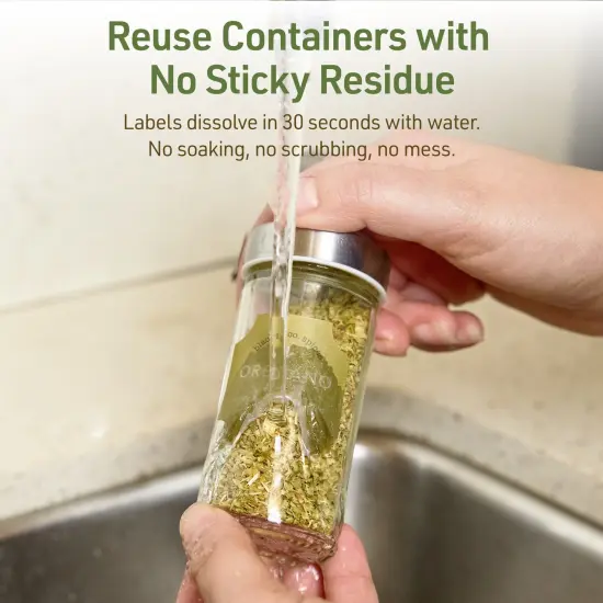 Avery Dissolvable Labels, 1-5/8" x 1-5/8" Square Scalloped {9}