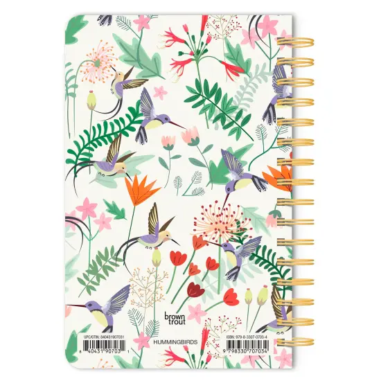 Hummingbirds | 5.25x8.25 Inch Compact Wire Journal | Non-Dated | Foil Stamped Cover {2}