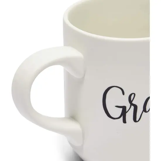 2 Piece Grandma and Grandpa Mugs Set for Coffee, Tea, Grandparent Announcement Gifts (15 oz) White {6}