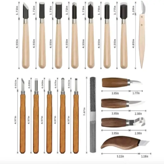 Wood Carving Tools, Complete Wood Carving Kit with Whittling Knives, Quality Blades, Ergonomic Handles, Compact Organizer, Protective Sheath, Wooden Blocks, Safe & Durable {3}