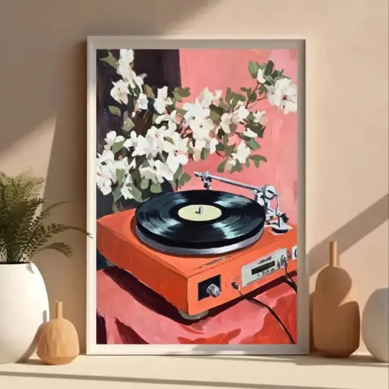 Paint by Numbers Kit for Adults,Retro Records Painting by Numbers,DIY Acrylic Paint Kit Arts and Crafts for Adults Without Frame,Easy Adult Paint by Number Kits on Canvas for Decor 16x20inch {5}