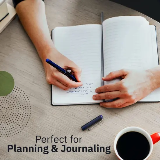 Simply Genius A5 Notebooks for Work, Travel, Business, School & More - College Ruled Notebook - Softcover Journals for Women & Men - Lined Note Books with 92 pages, 5.5" x 8.3" (Black, 30 pack) {5}