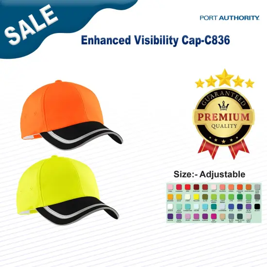 Port Authority&reg; Enhanced Visibility Cap SafetyOrange {3}