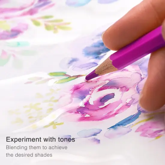 Premium Watercolor Pencils | Set of 48, Quality 3.5mm Soft Core Leads, Water-Soluble Pencils, Perfect for Beginner & Advanced Artists {3}