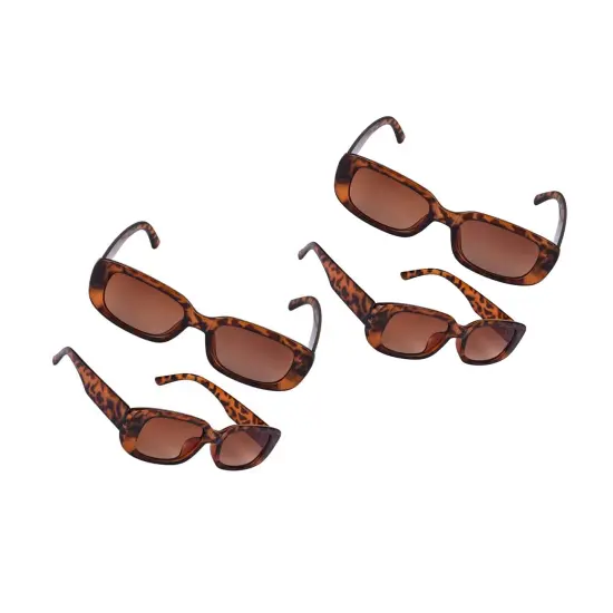 Leopard Sunglasses 6 Inches Wide Plastic Frame {4}