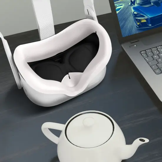 Insten VR Lens Protector Cover For Oculus Quest 2 VR Headset Lens Protective Soft Pad, Anti-Dust Anti-Scratch, Black 1-Pack {7}