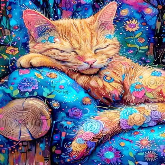 5D Diamond Painting Kits for Adults Cat Diamond Art Kits for Adoults DIY Full Round Paint with Diamond Art Dots Gem Art Painting Crafts {1}