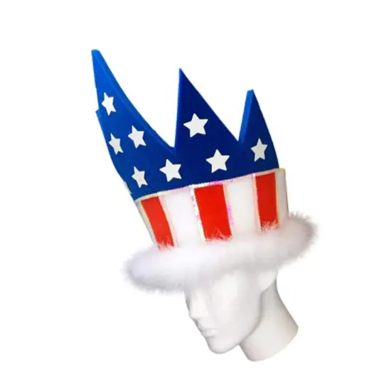 USA Crown Hat Patriotic & Regal Party Accessory {5}