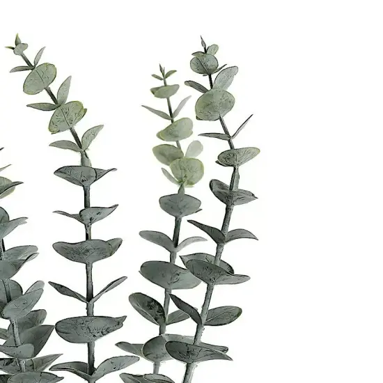 6 Frosted Green 17" Artificial Eucalyptus Spray Faux GREENERY BUSHES Party Home {2}