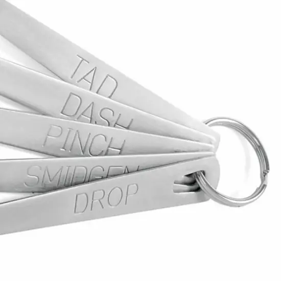 Norpro 5-Piece Mini Stainless Steel Measuring Spoons Set - Tad, Dash, Pinch, Smidgen and Drop {5}