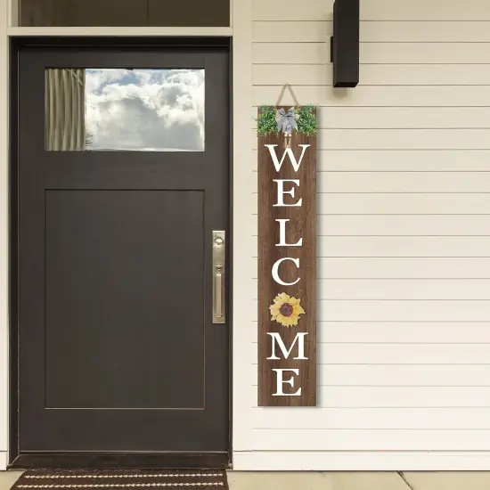 Interchangeable Welcome Sign for Front Porch Standing (Wood) {6}