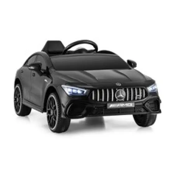 12V Mercedes-Benz AMG CLA 45 Kids Ride-On Car with Remote Control & LED Lights Black {8}