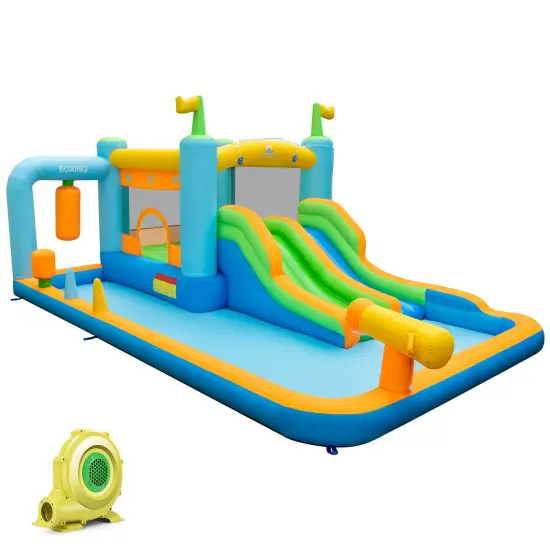 Inflatable Water Slide for Kids Aged 3-10 Years with 735W Blower {3}