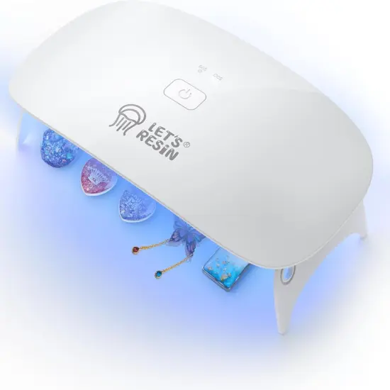 LET'S RESIN Upgraded UV Light for Resin, Large Size Portable UV Resin Light, Fast Curing&Portable UV Lamp, Resin Supplies for UV Resin, Jewelry Making, DIY Craft, Decor {1}