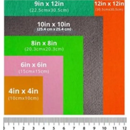 10" x 10" Acrylic Felt Sheets by FabricLA {6}