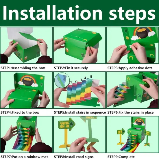 St. Patrick's Day Leprechaun Trap Kit - St. Patrick's Day DIY Craft Kit - St Patricks Day Party Supplies {3}