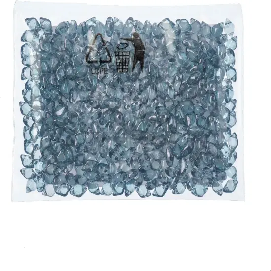 Matubo 2-Hole Czech Glass Transparent Gemduo Beads, 50g Crystal Blue Luster {2}