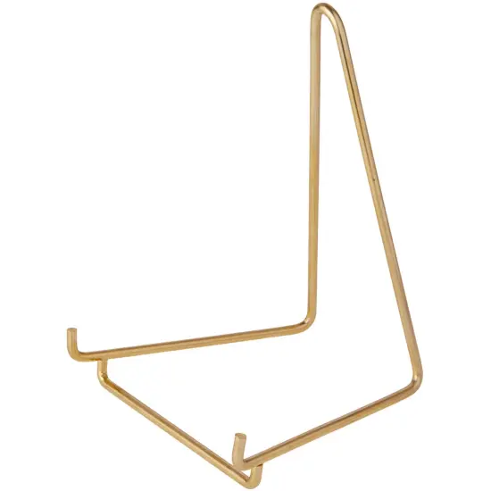 Bard's Gold-toned Wire Easel Stand, 6" H x 4" W x 4.5" D {1}