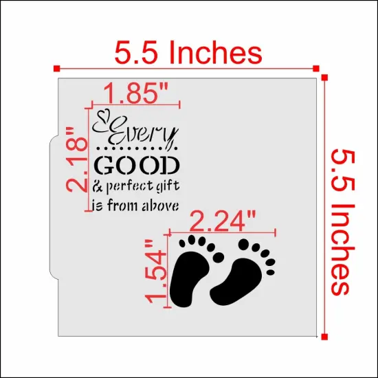 Perfect Gift Cookie Stencil {2}