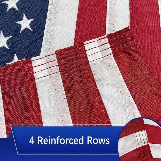 American Flag Small US Flag 16x24 Inch Small American Boat Flag Embroidered Stars Heavy Duty for Outdoor Indoor {5}