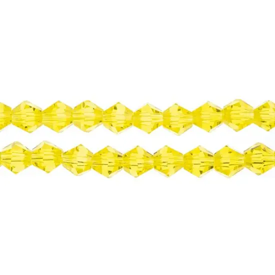 Crystal Lane DIY 2-Strand 7in Transparent Finish Glass Bicone Bead Strands {2}