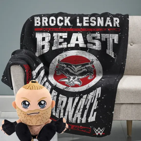 Sleep Squad WWE Brock Lesnar x Kuricha Plushie Bundle {1}