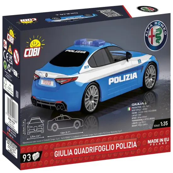 COBI Alfa Romeo Gulia Quadrifoglio Polizia Vehicle {3}