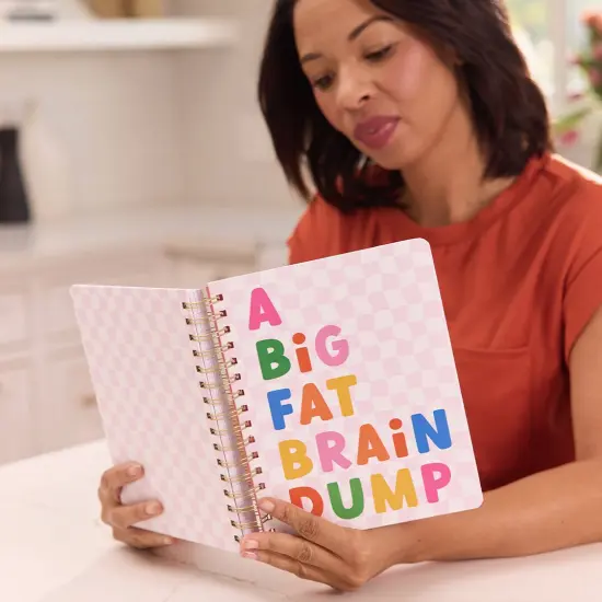 Too Many Thoughts Spiral Notebook, Hardcover Journal {2}