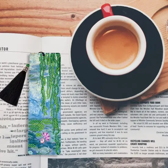 Diamond Painting Bookmark Kit Starry Night & Water Lily(2pack) {3}