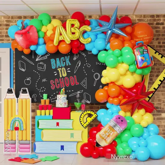 Welcome Back To School Balloon Arch Garland Kit {1}