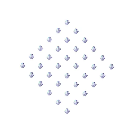 Preciosa 6mm Czech Crystals Bicone Rondelle Beads, 36pcs Tanzanite AB {5}