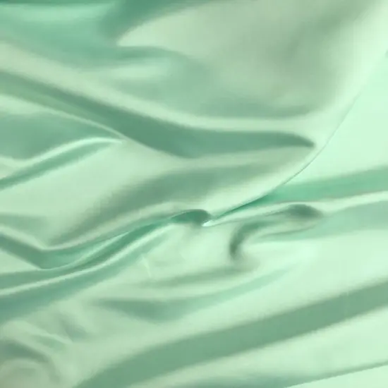 1 Yard Aquamarine Dull Satin 58/59 inches Wide Medium Weight Polyester Fabric {2}