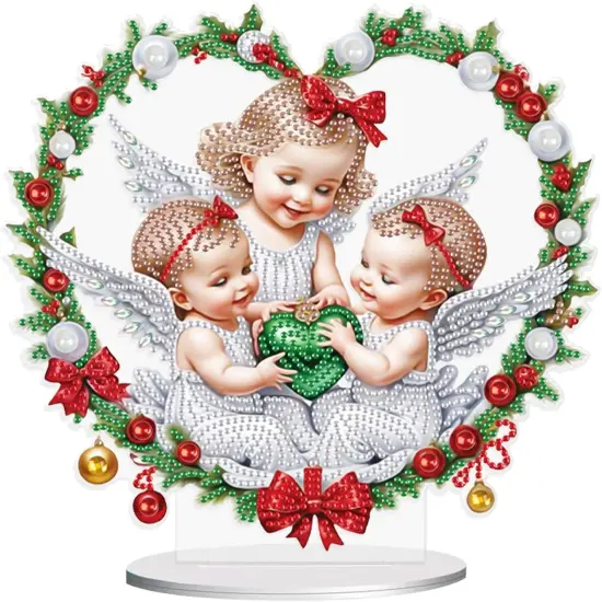 5D Diamond Art Painting Ornament Kits Christmas Angel {1}