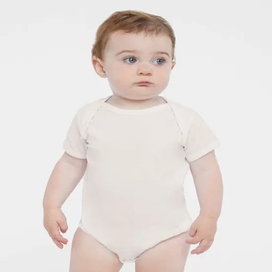 Rabbit Skins&reg; Essential Infant Fine Jersey Bodysuit Porcelain {1}