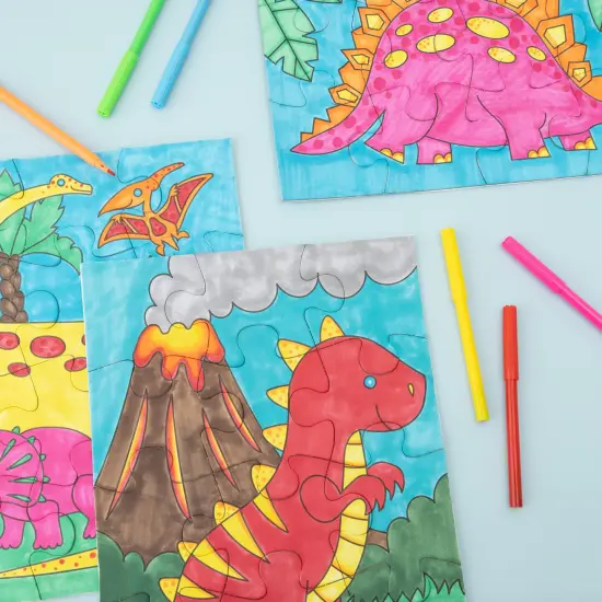 Colorbok Make It Colorful! Color Your Own Puzzles 3/Pkg-Dinosaurs {5}