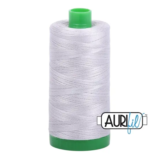 Aluminium (2615) | 40wt Large Spool (1000M / 1094Y) | Aurifil Thread {1}