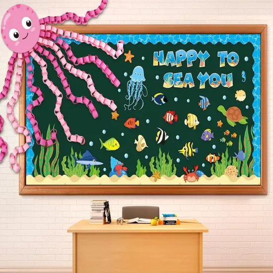 93 Pcs Sea Animal Bulletin Board Summer {1}