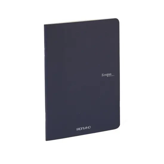 Fabriano Ecoqua Original Saddle-Stitched Notebook, Size A4, 40 Sheets, 8.3" x 11.7" Navy {3}
