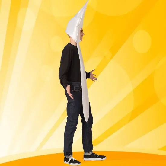 Funny Fork White Adult Costume One Piece Lightweight Halloween Party Outfit {5}