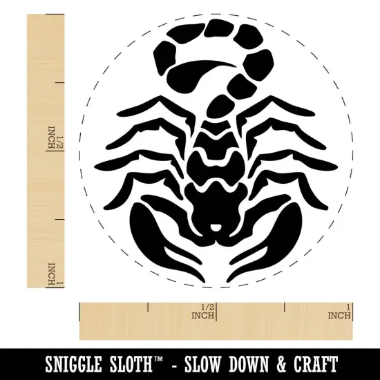 Tribal Scorpion Ready to Strike Self-Inking Rubber Stamp for Crafting Planners Fuchsia {1}