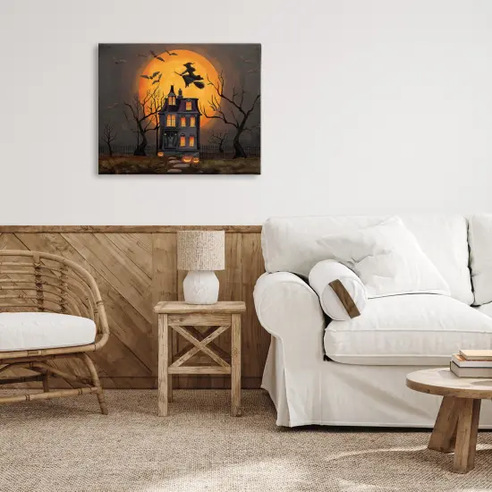 Stupell Industries Haunted Night Mansion Canvas, design by Nicole Tamarin {2}