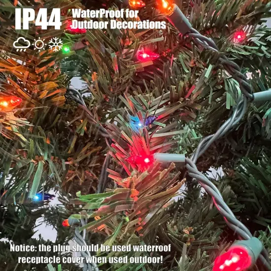 21feet 100 Count Multicolor Christmas Tree String Lights {3}
