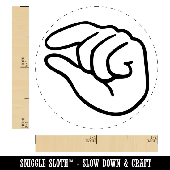 Hand Pinching Fingers Self-Inking Rubber Stamp for Stamping Crafting Planners Dry Pad {1}